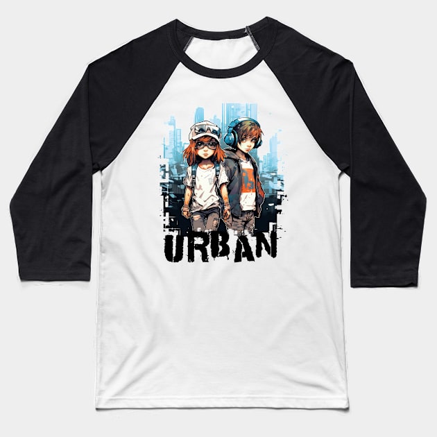 Urban kids Baseball T-Shirt by RosaliArt